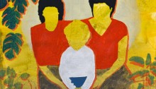 DANESH Sépànd, En 1988 avec maman et Mahbobeh, 25x35cm, 2013