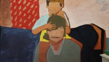 DANESH Sépànd, En 1990 à Strasbourg avec Mamad, 25x35cm, 2013