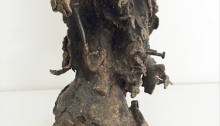 d'ASSIGNIES Isabelle, n°28, bronze et clous fonte à la cire perdue 1/1, 17x13x8cm, fondue à l'atelier, 1992