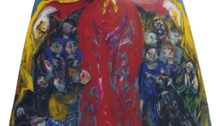 BURRET Hervé, La Vierge protectrice, 183x145cm, huile sur capot d'ID 19, 2000