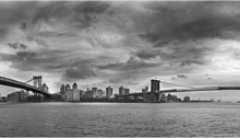 ALL Hervé, Manhattan and Brooklyn Bridges, Diasec® n°3/5 50 x 200 cm 2014