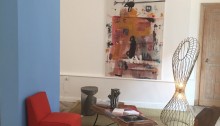 Habiter l'art : Mobilier en vente +Vasco MANHICA “Chaos” 169x119cm. acrylique 2018