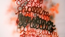 COSTE Annelise, Elle elle audelà, morceau choisi, Airbrush on paper,130 x 95 cm. 2005