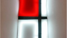 SAINT GRÉGOIRE Nicolas, ROBE MONDRIAN, 208 x 103cm plexi, plastic néon…