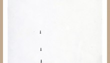 GAILLARD Gérard, Les Clous #10 1973/74 Aquarelle sur Canson 41x32cm. cadre 64x52cm