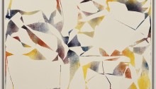 KARAGUEUZIAN L. PE403 100x80cm Peinture sur papier Wenzou marouflé sur Dibond monté en caisse américaine blanche