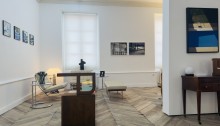Nicole JOYE, exposition Melody in Blue et sculptures d'Helen VERBOUWEN à l'antichambre, galerie en appartement