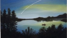 PARK Sohyun Aiguebelette 40x50cm huile sur toile 2025