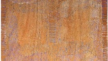 Anamnèse XXI, pigments et caséine sur bois puis entaillé, 100 x 100 cm 2000