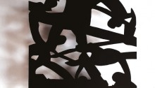 VASSAL Éric, Graffiti, Hommage à Piranèse 3, aluminium 4G découpé et laqué noir 30x25cm